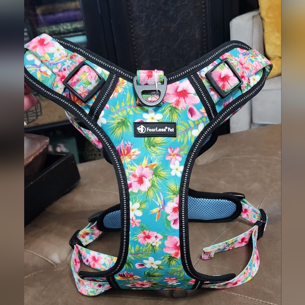 Fearless Pet Floral Pet Harness